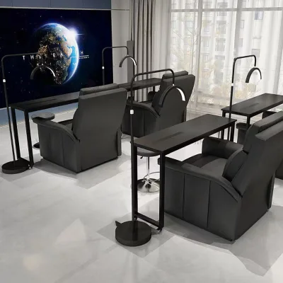 New Arrival Modern Luxury Black and White Series Removable Nail Manicure Table for Beauty Salons