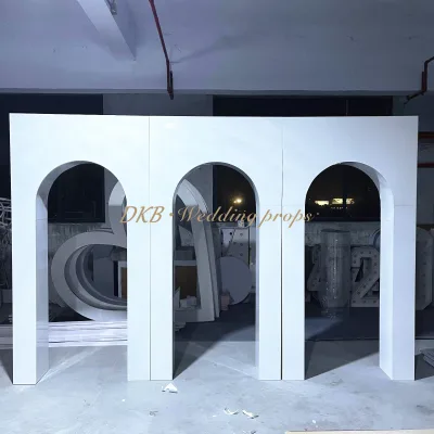 2024 Custom Acrylic Backdrops Arch Panel PVC StageBackdrop Elegant Modern Luxury Wedding Event Decorations New Arrival