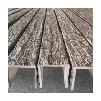 Auuan Modern Design Indoor Faux Wood Beam Waterproof PU Polyurethane Wooden Beam Covers Painted Finish From Guangzhou