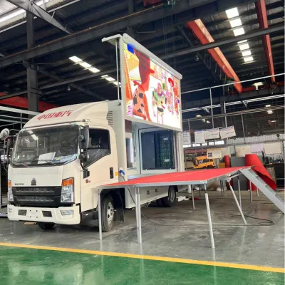 Caravan Diesel LED Advertising Media Promotional Vehicle Mobile Stage Truck China VI-Compliant Performance Vehicle Price
