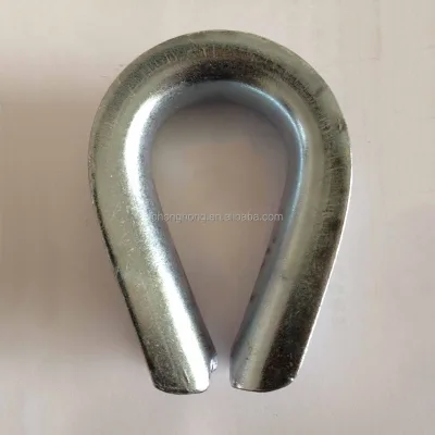 Cheap Price Custom Heavy Duty Thimble Rigging 5/8" Galvanized Wire Rope Thimble U.S. Type G414 Cable Thimble for Sales