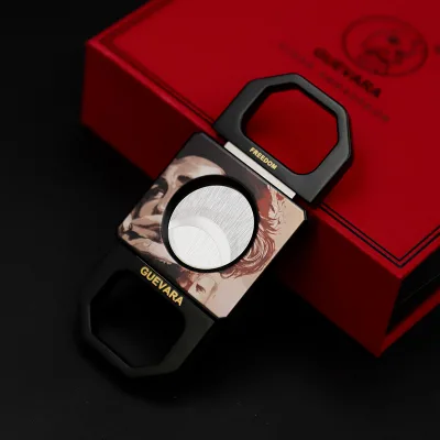 New Square Cigar Cutter Pocket Knife Color Spray Logo Appearance with Unique Design Premium Accessory for Cigar Enthusiasts