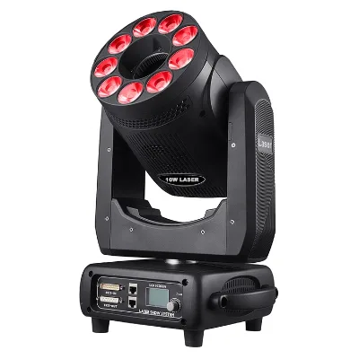10 Watt Rgb Laser Light Shaking Head Laser Light Led Wash Moving Head Stage Light