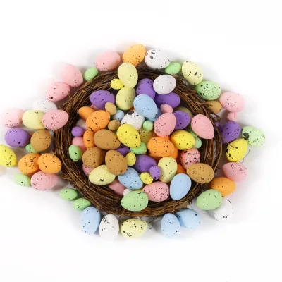 Creative Foam Easter Colorful Eggs Creative Easter Eggs Wreath Accessories Easter Decoration