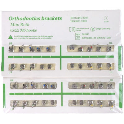 Dental Clinic Mini Orthodontic Metal Dental Brackets,New Dental Devices, Orthodontic Products, Aesthetic Brackets