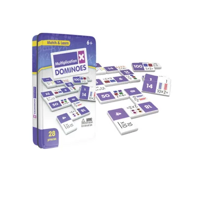 Arithmetic Dominoes Game Teaching Dominoes Set Melamine Dominoes Addition Subtraction Multiplication and Division Puzzle Game