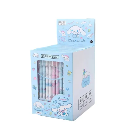 Creative Cartoon Blue Dog Straight Gel Pen 0.5mm Erasable Water Pen Cute Student Stationery Gift Wholesale Plastic
