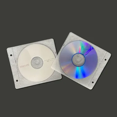 Dongguan Manufacturer Spunlace Clear PP Plastic 2 Hole Blu-ray CD DVD Disc Inner Sleeve