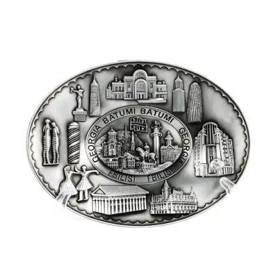 Manufacturer Customization Souvenir Zinc Alloy Retro Enamel Decorative Art Plate Copper Commemorative Plate