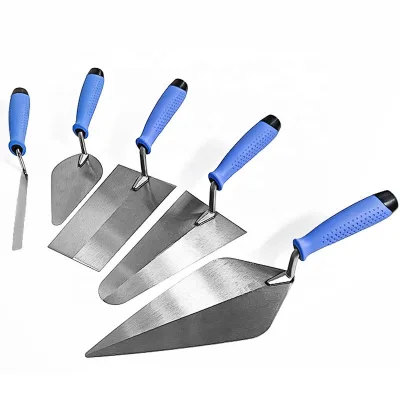 Soft-Grip Forged Tuck Pointing Plastering Trowel Stainless Steel Blade Carbon Steel Plastic Sponge for DIY Industrial Grade Use