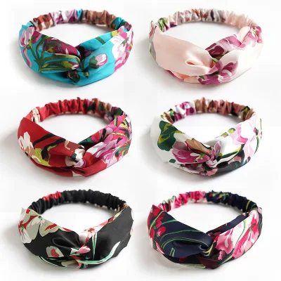 Girls Satin Elastic Hairbands Parent-Child Yoga Hair Accessories Ladies High Quality Headbands