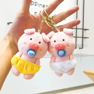 Original Genuine New Hands Pocket Piggy Fashion Polyester Fibers Plush Pendant Personalized Doll Car Hanging Mobile Phone