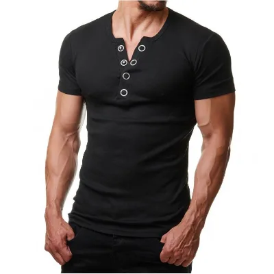 Good Quality Plus Size Casual Jersey 100% Cotton Blank Mens Short Sleeve Sport O Neck Shirt