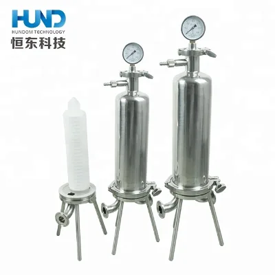Stainless Steel Cartridge Filter Housing Coconut Oil Filter Machine/cosmetic Oil Filtration