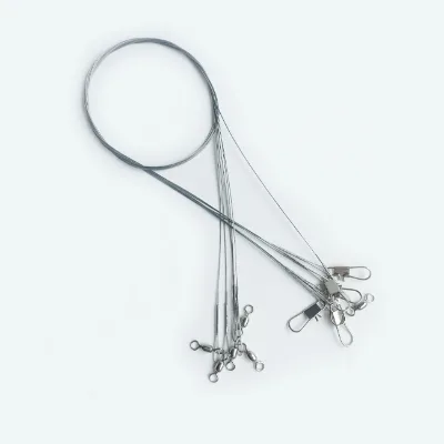 Steel Fishing Wire Leader Rig Fishing Leader Line with Swivels and Snaps Leader Wire Fishing Accessories