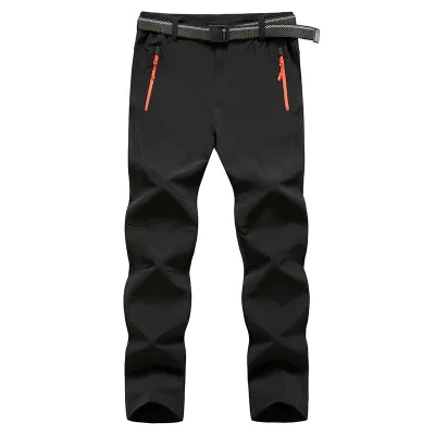 Custom logo Men Outdoor Pants Plus Size Softshell Waterproof Zipper Work Hunting Trousers Cargo Pants for Men