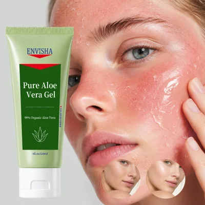 Wholesale Body Care Repair Damaged Skin Daily Moisturizing Mild Skin Light Brightening Aloe Vera Gel 120ml Vitamin C
