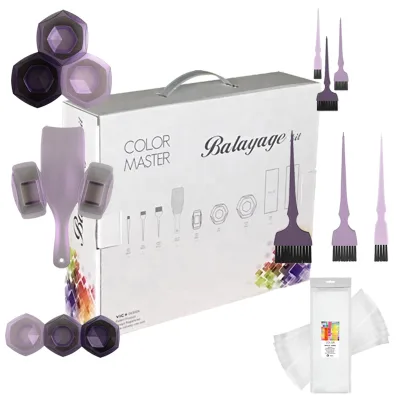 Dye Tint Bowl Hair Brush Barber Hairdresser Hair Styling Professional Dyeing Hairdressing Salon Tool Kit Hair Color Stylist Clip