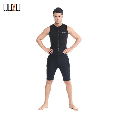 OUZO Diving Suit 3mm Diving Undershirt CR Super Elastic Padded Warm Men and Women Surfing Beach Sailing Technical Diving Shorts