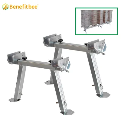 Beekeeping Beehive Stand Adjustable Height Iron Coating Hive Support Base