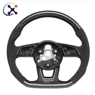 New Refit Real Carbon Fiber Car Sports Steering Wheel Fit for Audi A4L B9 S3 S4 S5 RS