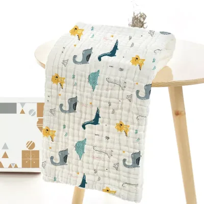 Wholesale 6 Layers Eco-friendly Muslin Swaddle Blankets for Baby