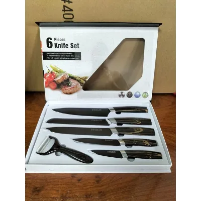 Wholesale PP handle colorfull Commercial kitchen knife set