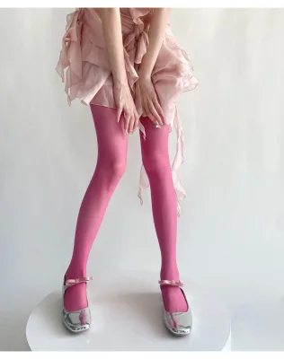 Spring Summer New Arrival Velvet Ultra Thin Sheer Tights Colorful Candy Tone Pure Desire Style Sexy Hot Girl Base Layer Socks