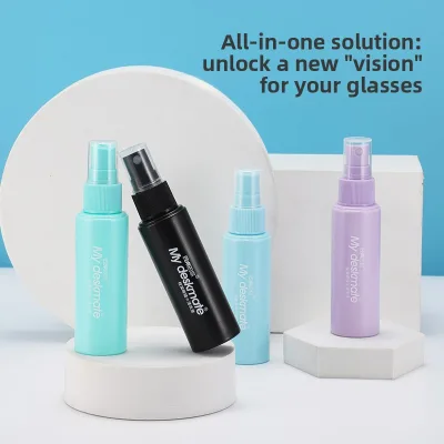 Eyeglass Water Factory Wholesale Cleaning Solution Custom-branded Spray-type Lens Cleaner 50ml Plastic Bottle