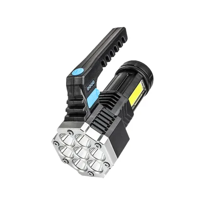 7Led with COB sidelight High Light Core with Power Display High Strength 4 Speed Light Mode Usb Quick Charge Searchlight