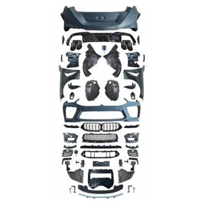 Upgrade M8-Style Full PP Material Body Kit, Complete Modified Replacement Part Set for BMW 8-Series G14/G15