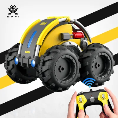 Double Side Rotate RC Stunt Car 2.4GHz Off Road Racing Vehicle Car Boat Truck 1:24 Amphibious Remote Control Car Toy