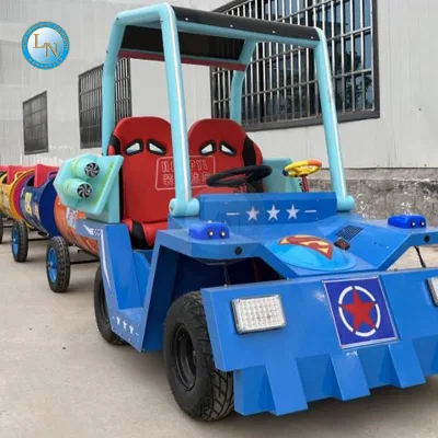 Popular Oil Drum Train for Scenic Areas, Square Tourist Sightseeing Car, Customizable Electric Small Train