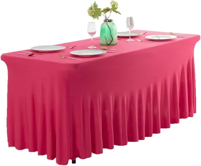 Premium Quality Seamless Rectangle Polyester Table Cloth for Restaurant Party Wedding Banquet Events