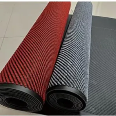 Wholesale Solution Dyed Carpet Entrance Mat Waterproof Fade Resistant Rubber Door Mat with Custom Logo for Hotel Office