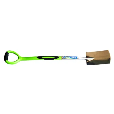 Garden Shovel Square Shovel with Fiberglass Handle Digging Shovels with D Grip