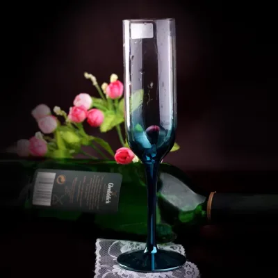 Blue Stem Tall for Champagne Glass Flutes Champagne Glasses & Flutes Classic Design For Weddings