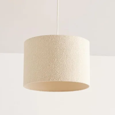 Hanging Light, Beige Fabric Lamp Shade for Pendant Light, Table Light or Floor Light, Pendant Lampshade Sustainable Lampshade
