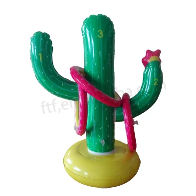 Cactus signald Ring Toss Beach or Pool Toy Game Inflatable Throwing Floats Throw Outdoor Gameingings Toys