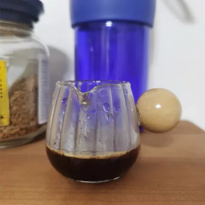 350ML Heatproof Borosilicate Glass Creamer Coffee Glass Cup Glass Cup for Sale