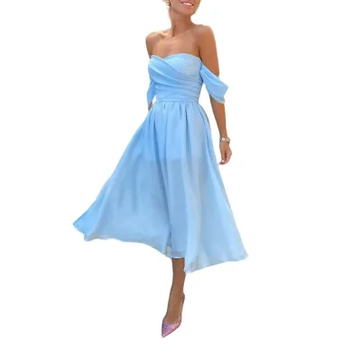 Custom Midi Formal Bandage Slit Evening Dresses Party Club Ladies Sexy Casual Smock Dress