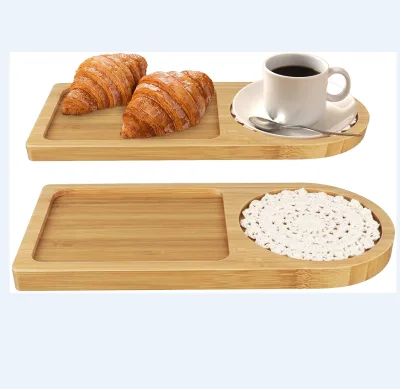 Bamboo Small Tray Coffee Tea Dessert Serving Tray Bamboo Bathroom and Home Decor Tray