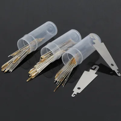 Large-eye 30pcs/lot Cross Stitch Needles in Bottle Stainless Steel Sewing Blunt Needles