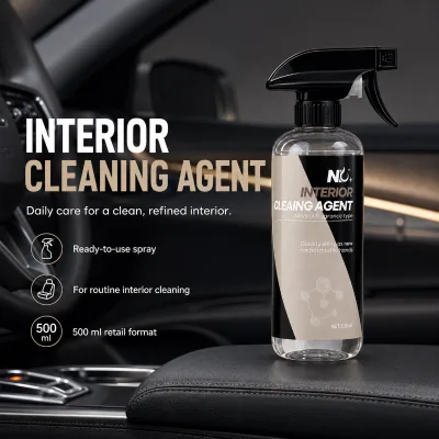 Car Interior Cleaner 500ml Automotive Interior Cleaning Spray for Dashboard Door Panels Center Console and Interior Trim