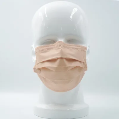 SPRO Khaki Elastic Band Adult Medical Masks ASTM F2100-19 Level 2 TUV Certified Cleanroom Use Pollen Proof Wholesale