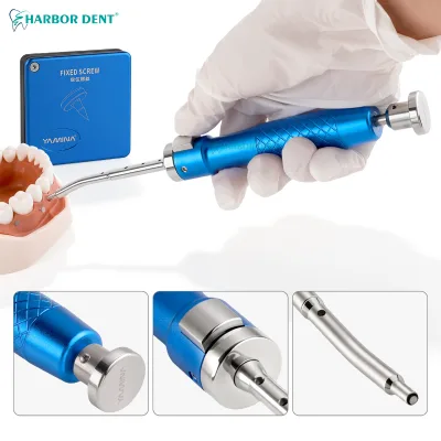 Dental Implant Membrane Tacker Gun One-Click Automatic Tacker Kit (Machinery) for Fixing Membranes Includes 60 Titanium Screws