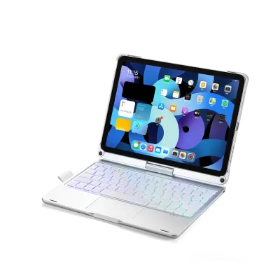 HT 360 Degree Rotation Touchpad Wireless Keyboard for iPad Tablet with 145% SRGB 109/11 Inch in Stock