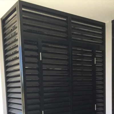 Morden Villa Kitchen Furniture Cabinet Door Louver Fixed Components Interior Window Durable Waterproof Aluminum Shutters