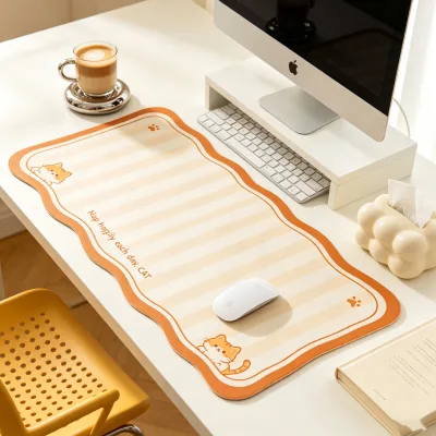 Minimalist Wholesale Mousepad Waterproof Custom PVC Mousepad Desk Pad for Public Library