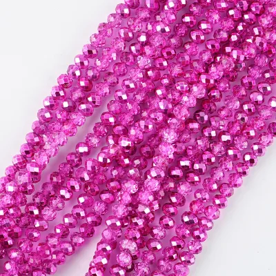 Yiwu Crystal Beads,Pujiang Lampwork Loose Round Glass Facetted Beads Factory